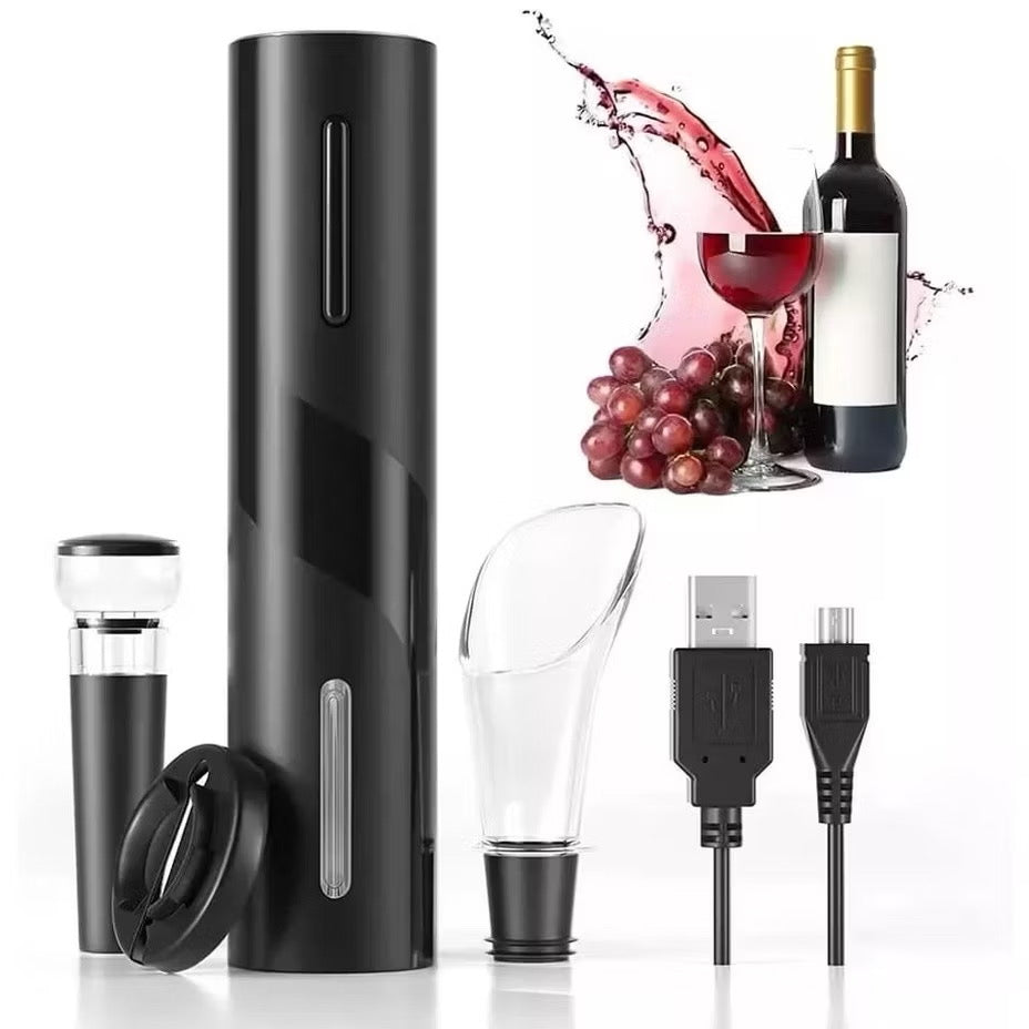 Sacacorchos eléctrico + abridor de vino